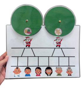 「今年聖誕我幫手」語言表達遊戲教材示意卡片