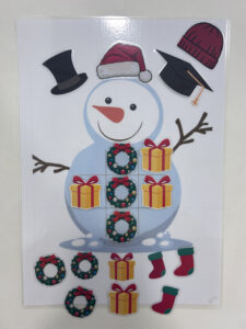 「聖誕過三關」語言表達遊戲教材示意卡片