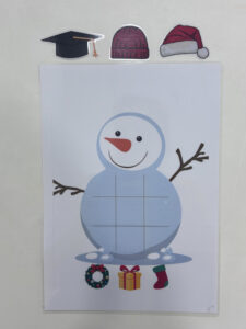 「聖誕過三關」語言表達遊戲教材示意卡片