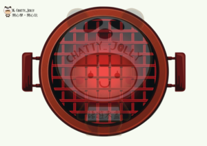 燒烤食物圖卡展示，包括肉類、蔬菜等，強化幼兒詞彙辨識